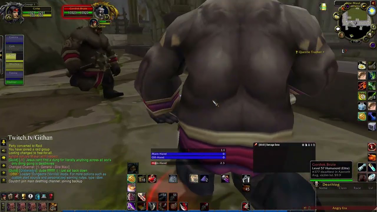 WOW HC, Rogue almost dies in what he thought was a cleared DMT