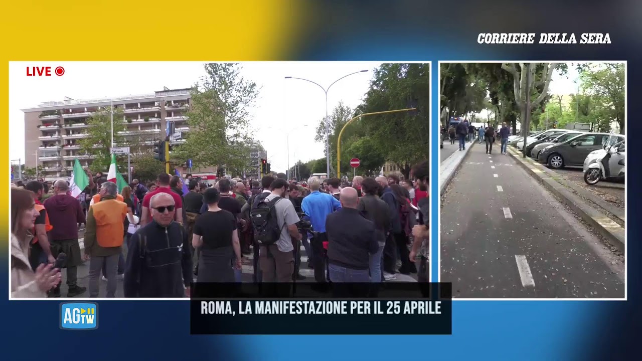 25 aprile, la manifestazione a Roma