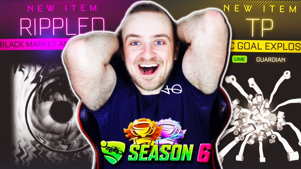 MULTIPLE *BLACK MARKETS* & EXOTICS! | My First SEASON 6 Tournament Reward Opening in Rocket League!