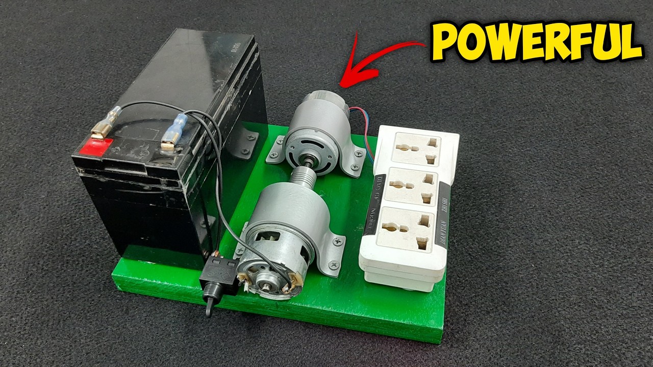 220V Dynamo Motor + 775 DC Motor Electricity Generator⚡