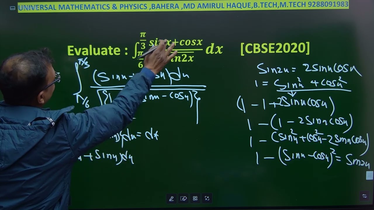 Evaluate:  ∫ from π/6 to π/3 (sinx+cosx)dx/√sin2x