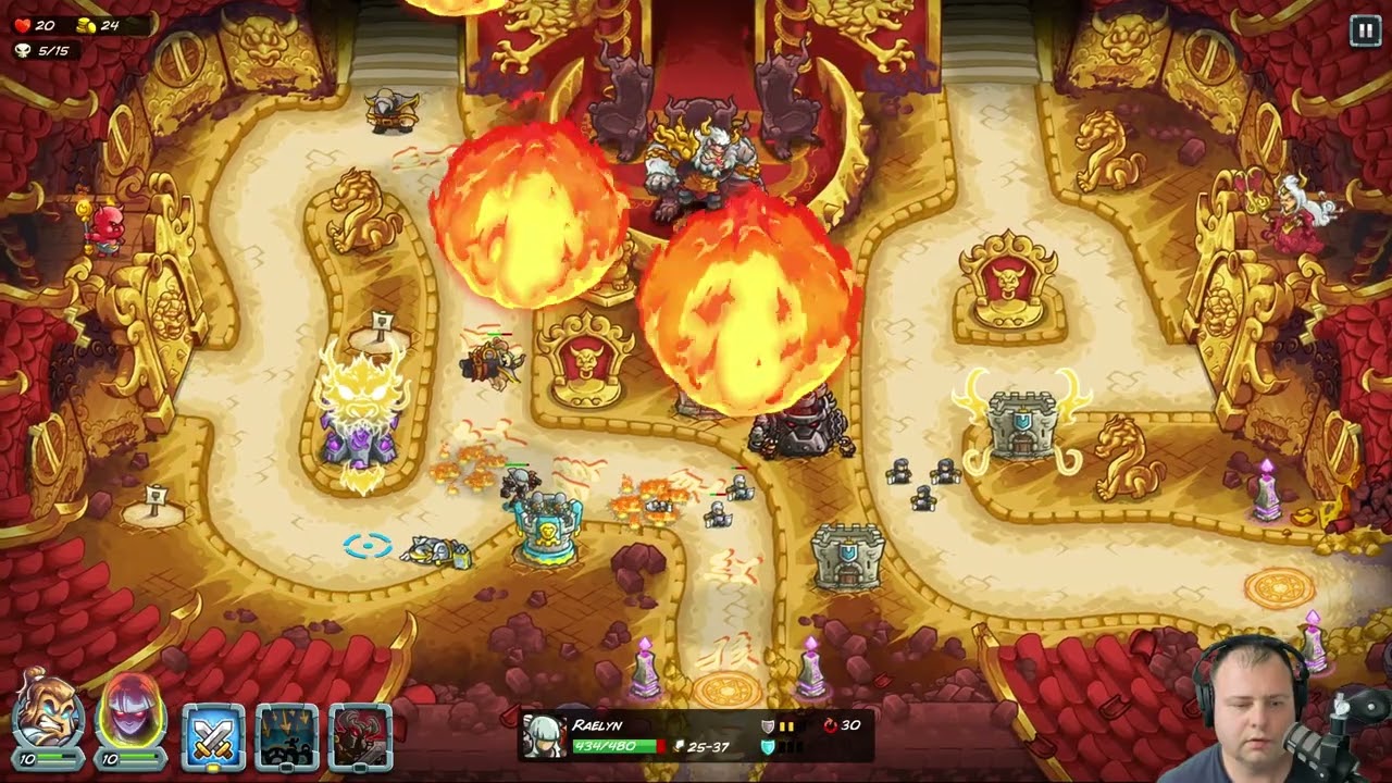 35. The Demon King Stronghold (Demon Boss) - Veteran 3 Stars with Basics - Kingdom Rush 5 Alliance