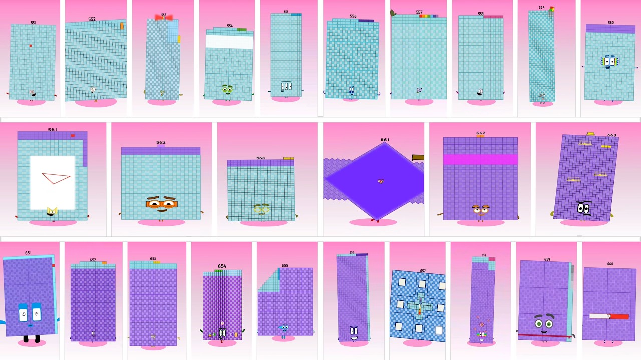 Sprunki OC Numberblocks 551 to 663 | Подборка Incredibox #sprunki #numberblocks #incredibox