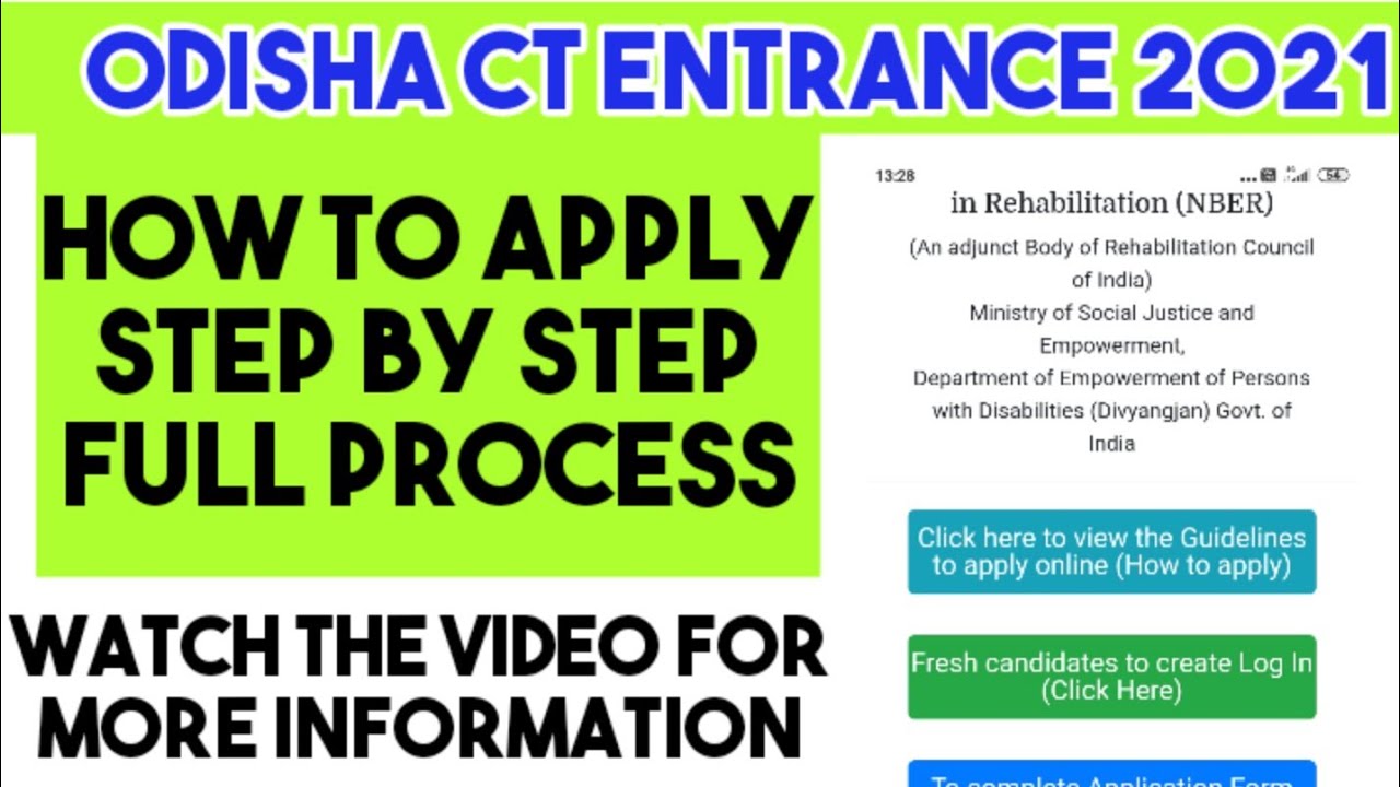 Odisha CT ENTRANCE 2021|how to apply for RCI CT|how to apply special ct step by step