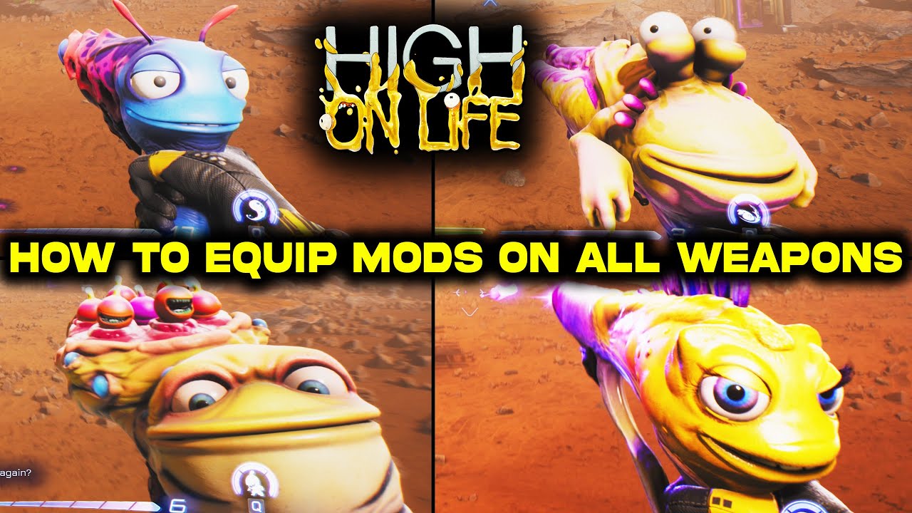 How to Equip Mods on All Weapons in High On Life | All Mods! Upgrade Weapons