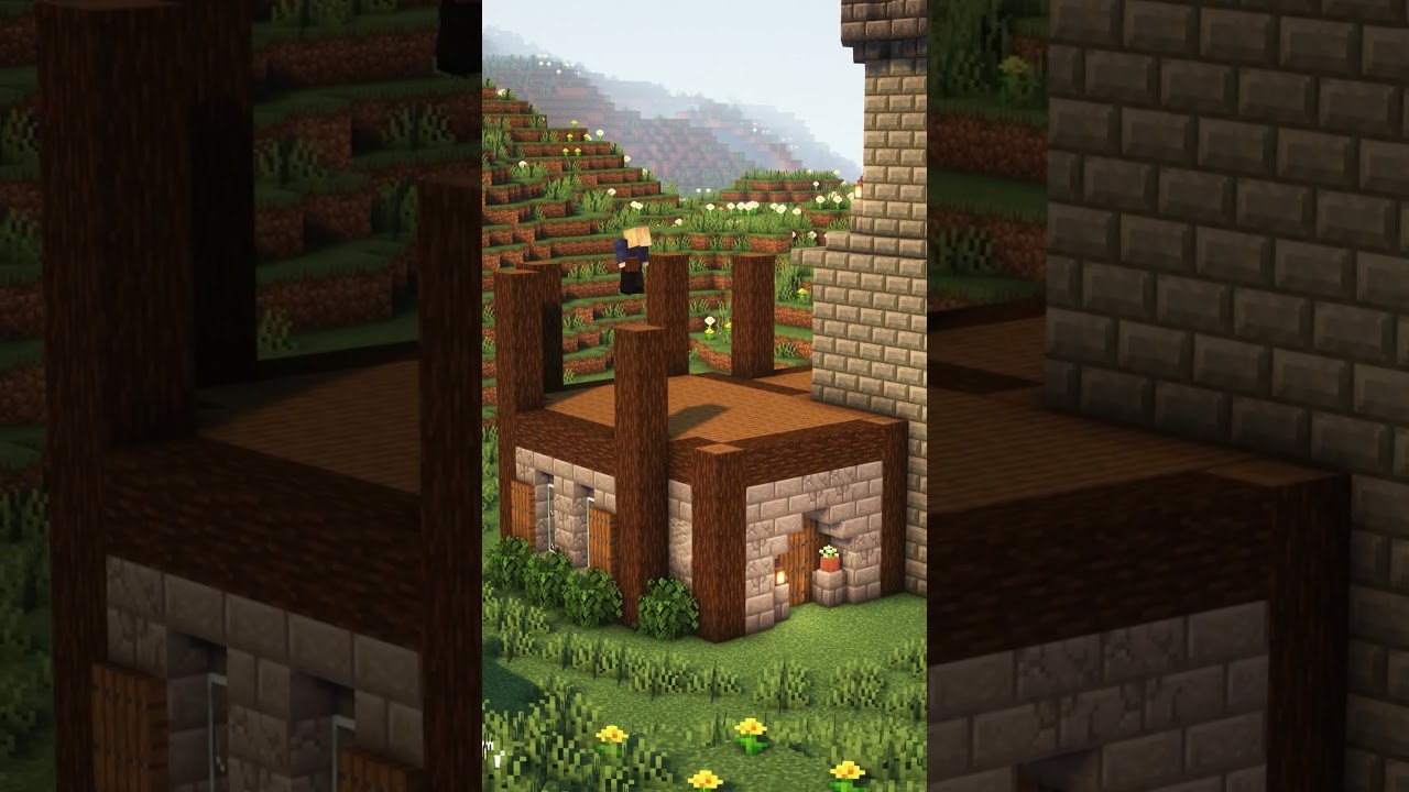 Spruce Castle House in Minecraft🏠