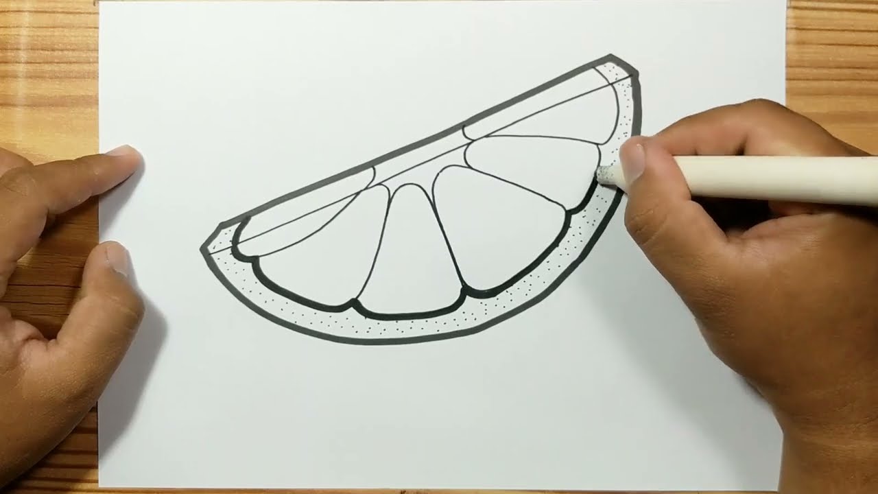 ORANGE SLICE DRAWING
