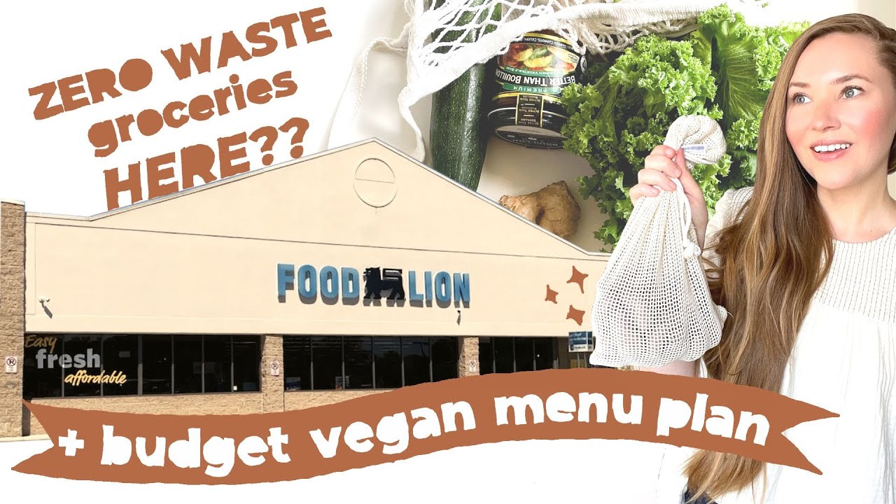 i tried to shop zero waste at a regular grocery store | meal plan w/ me 📔✍🏻