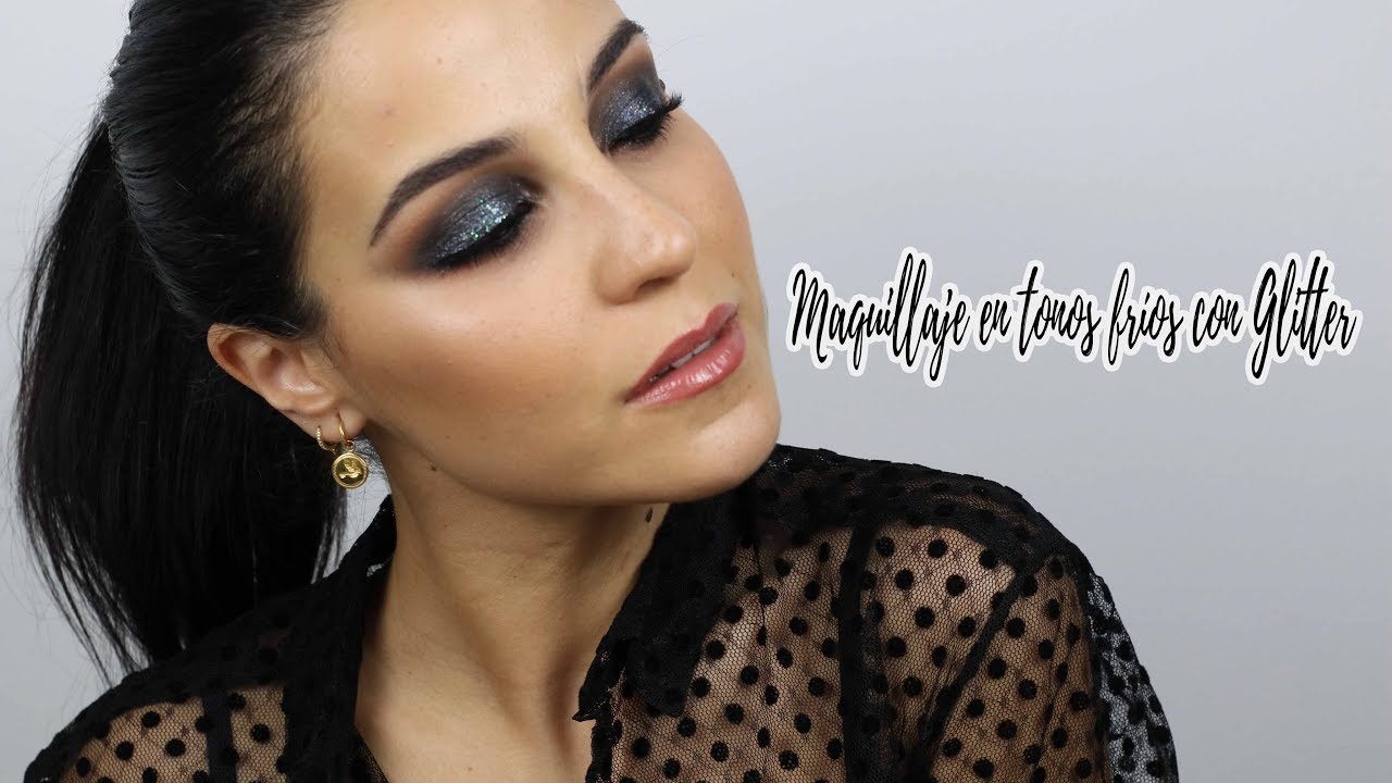Maquillaje en tonos Fríos para Fiestas | Look Navideño con Glitter
