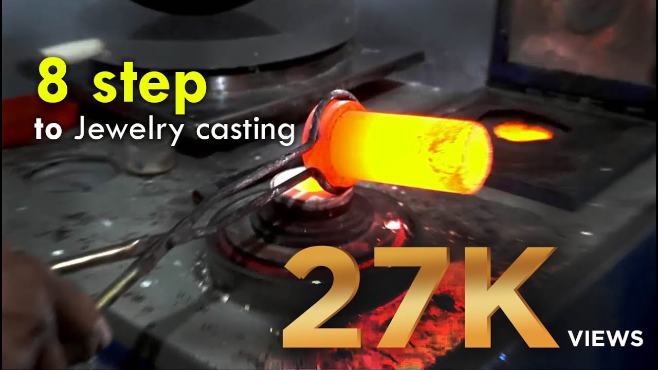 Casting of Gold and jewelry making documentary, gold casting tutorial. how to make a ring from gold.