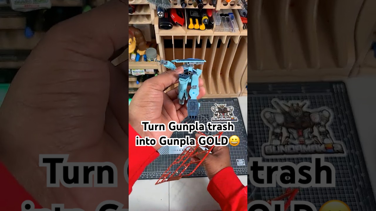 Turn your Gunpla TRASH into treasure! #gundam #gunpla #plamo #bandai #modelkit #hobby #toys