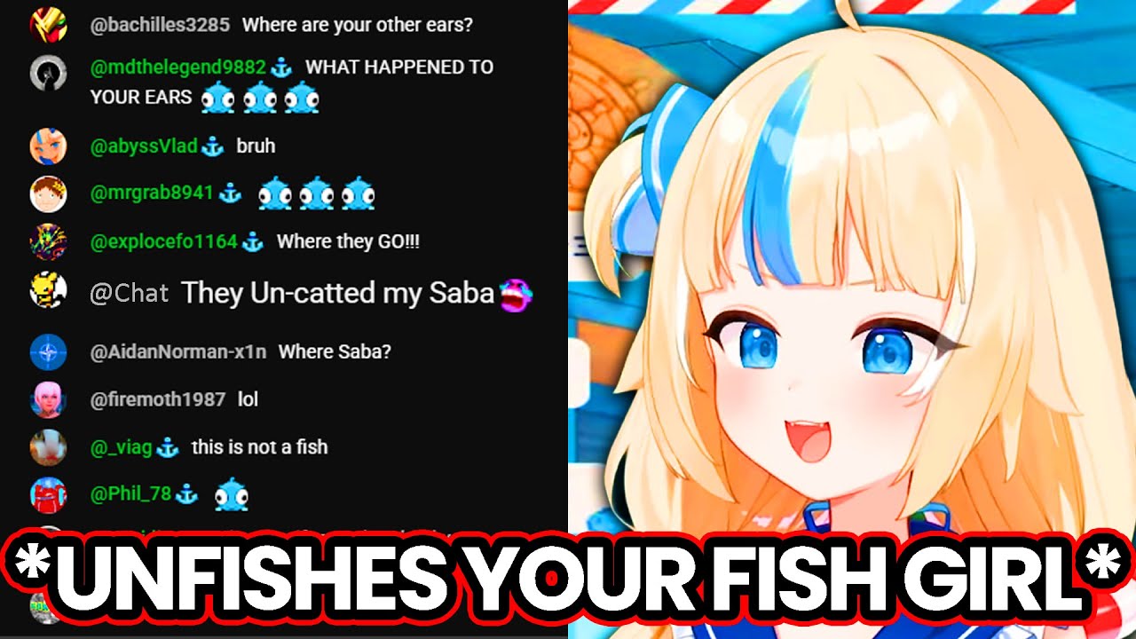 Chat Reaction when Saba Take Off Her Ears