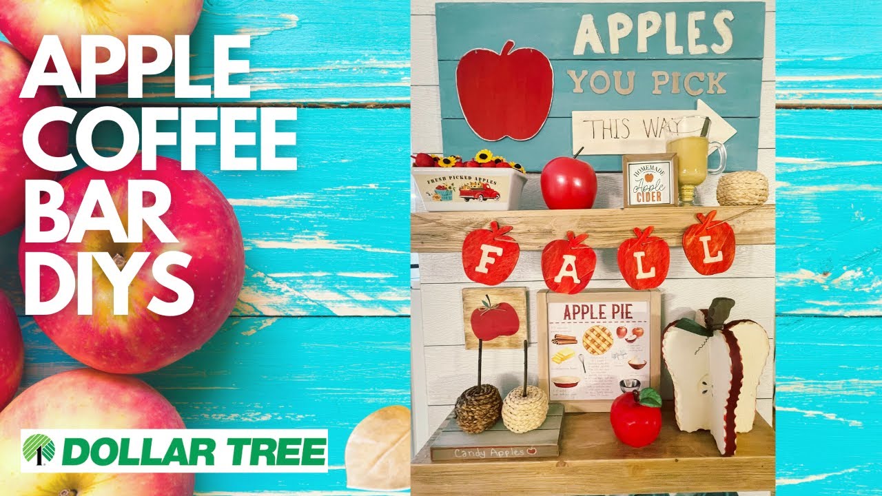 NEW Apple Fall Decor DIYS Coffee Bar #9 (Dollar Tree DIY) Hacks