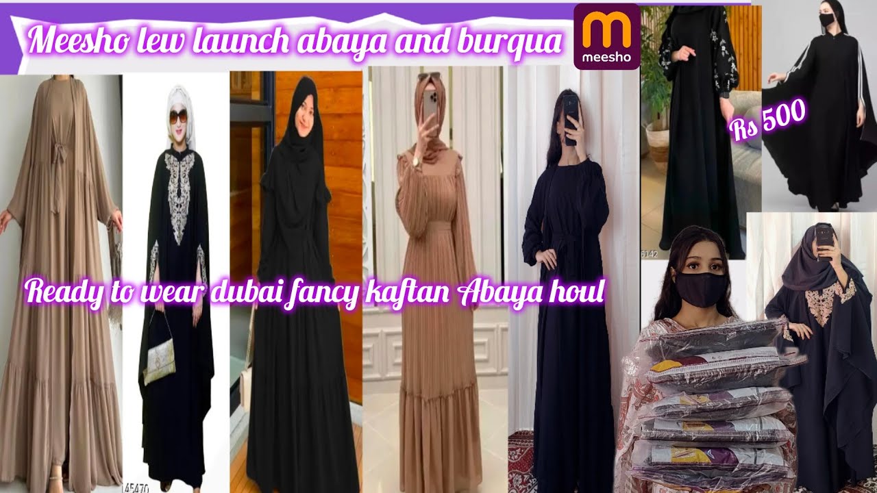 meesho new launch Abaya and ready to wear dubai fancy burqua unboxing 😊 Affordable price??