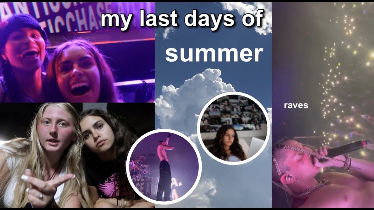 my last days of summer | concert vlog, soccer game, study day