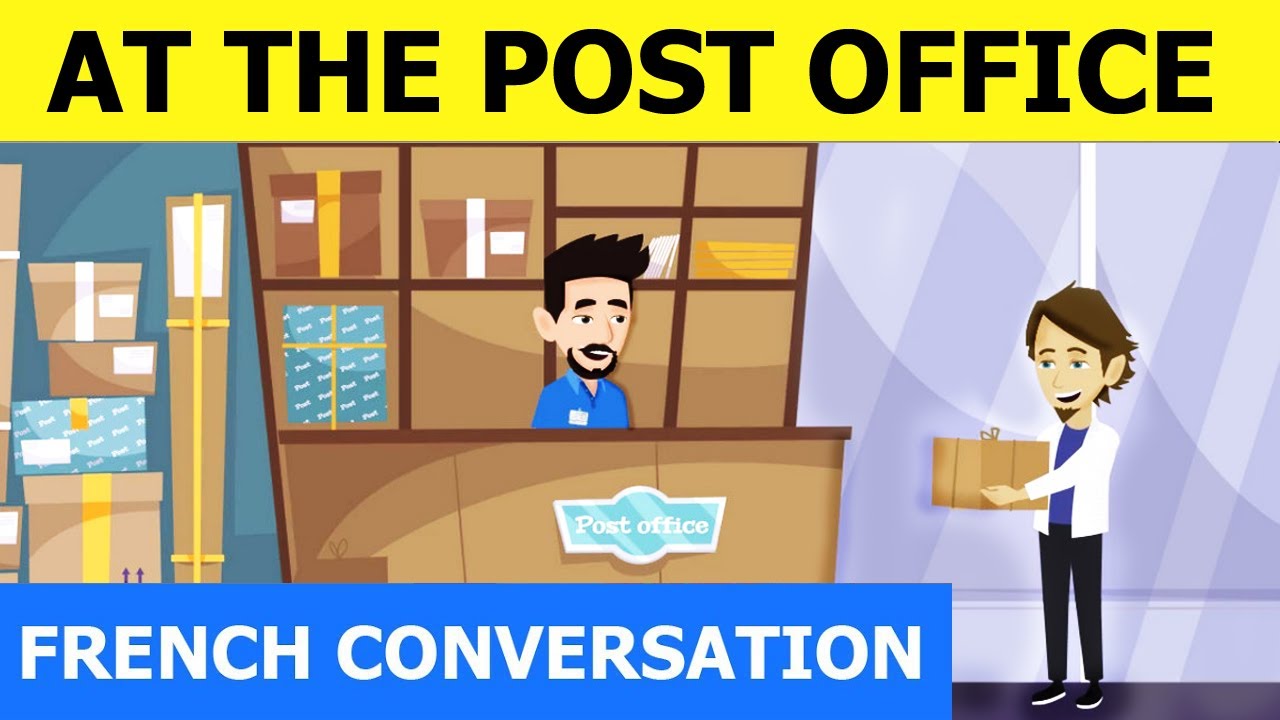 French conversation at the post office - À la poste dialogues en Français - French with Tama #27
