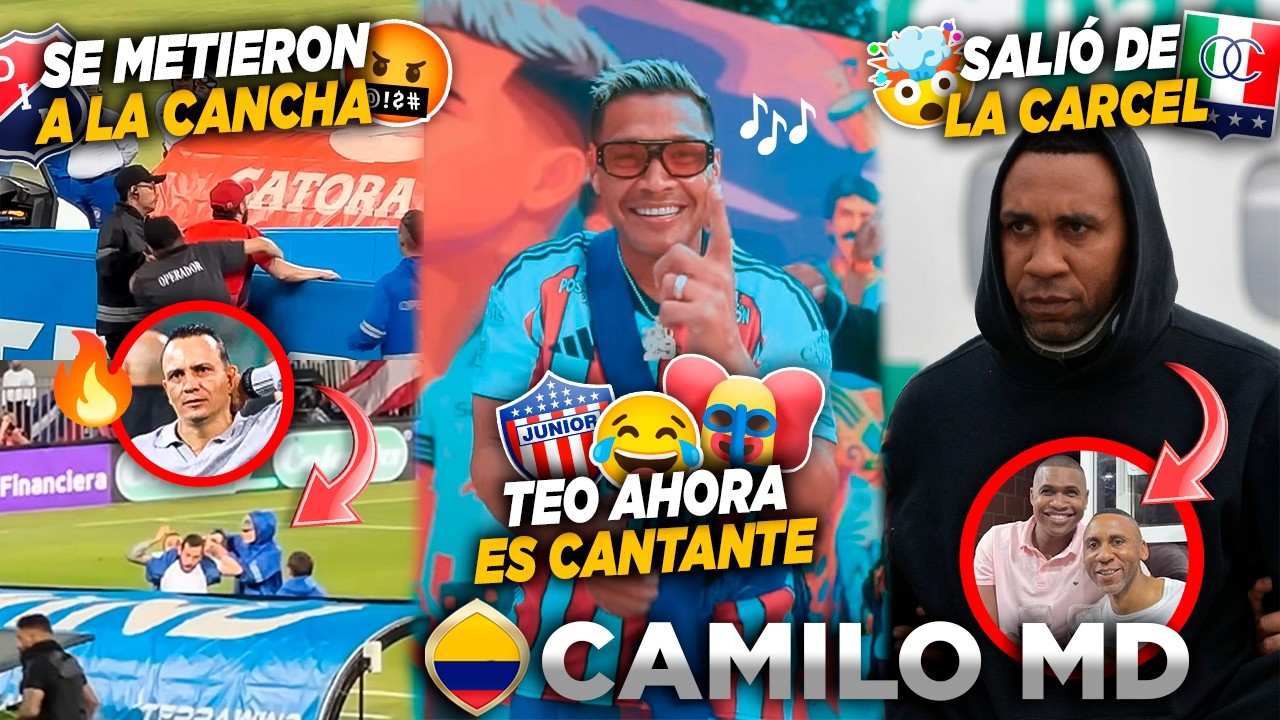 🔥Hinchas del Medellín invaden la cancha😰Teo Gutierrez sacó canción😅Jhon Viafara salió de prisión😮