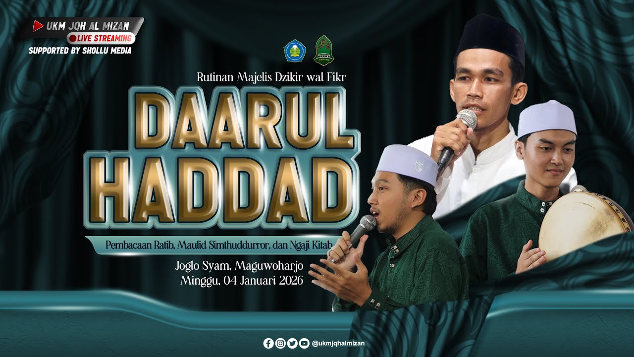 🔴[LIVE] RUTINAN MAJELIS DAARUL HADDAD YOGYAKARTA | JOGLO SYAM, 04 JANUARI 2026