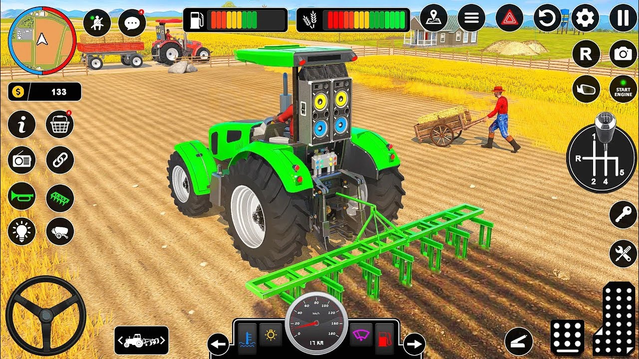 Modern Tractor Farming Driving Simulator 3D - New Tractor Game - Android Gameplay