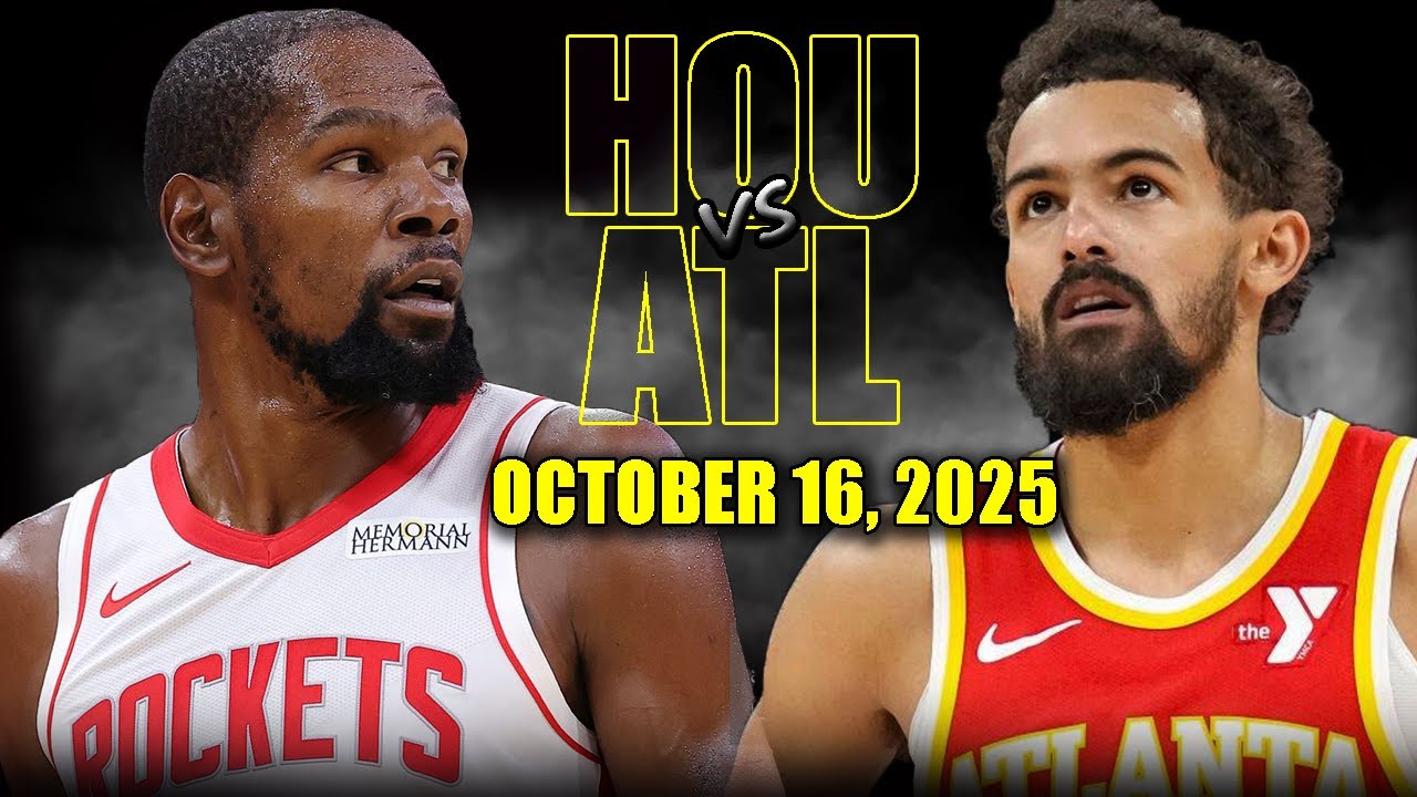 Houston Rockets vs Atlanta Hawks Full Game Highlights - October 16, 2025 | NBA Preseason