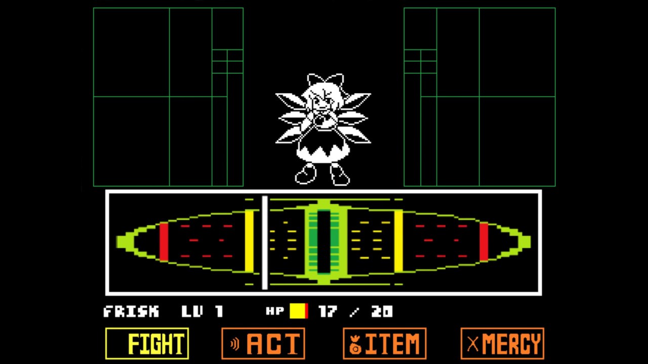 Unitale 東方(touhou) チルノ(Cirno)戦 The Strongest(undertale x 東方 fangame)