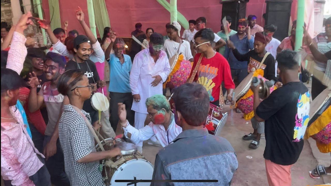 Santipur Gopal Puja 2024 || Ashiqui Dhol Tasa Party || Sri Sri Boro Gopal Puja || Hajira Time 🔥💪😳 ||