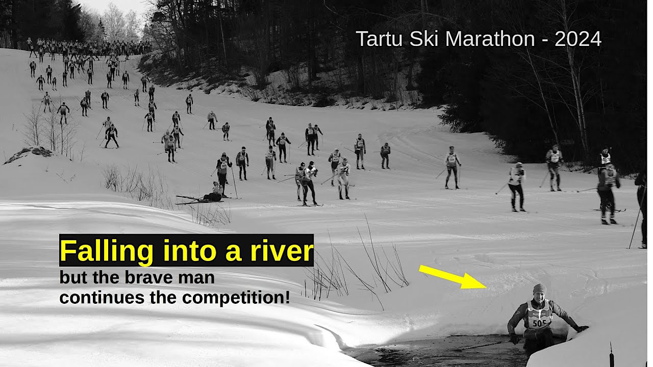 Tartu Maraton 2024 - Falling into a river - J&otilde;kke kukkumine