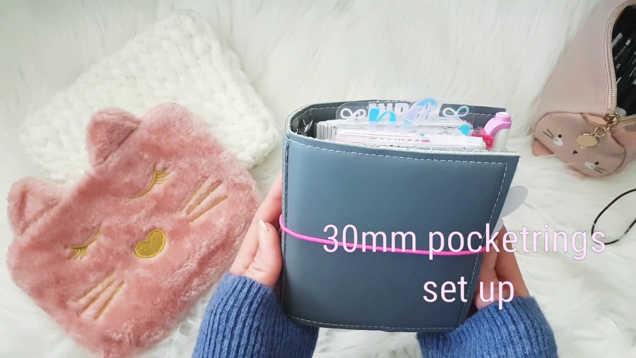 pocketrings set up 30mm chunky planner filofaxing