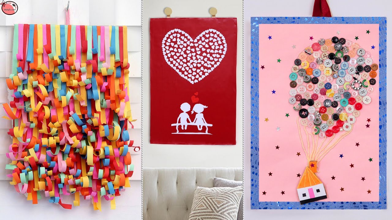 10 Creative Home Wall Decor Ideas || Beautiful DIY Craft Ideas