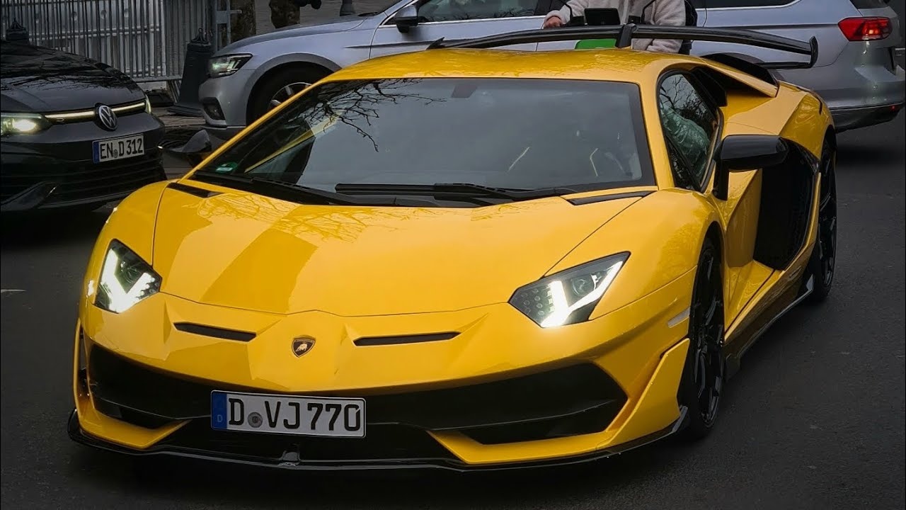 Carspotting Düsseldorf - Ford GT,Lamborghini Aventador SVJ,Porsche 992 S/T...