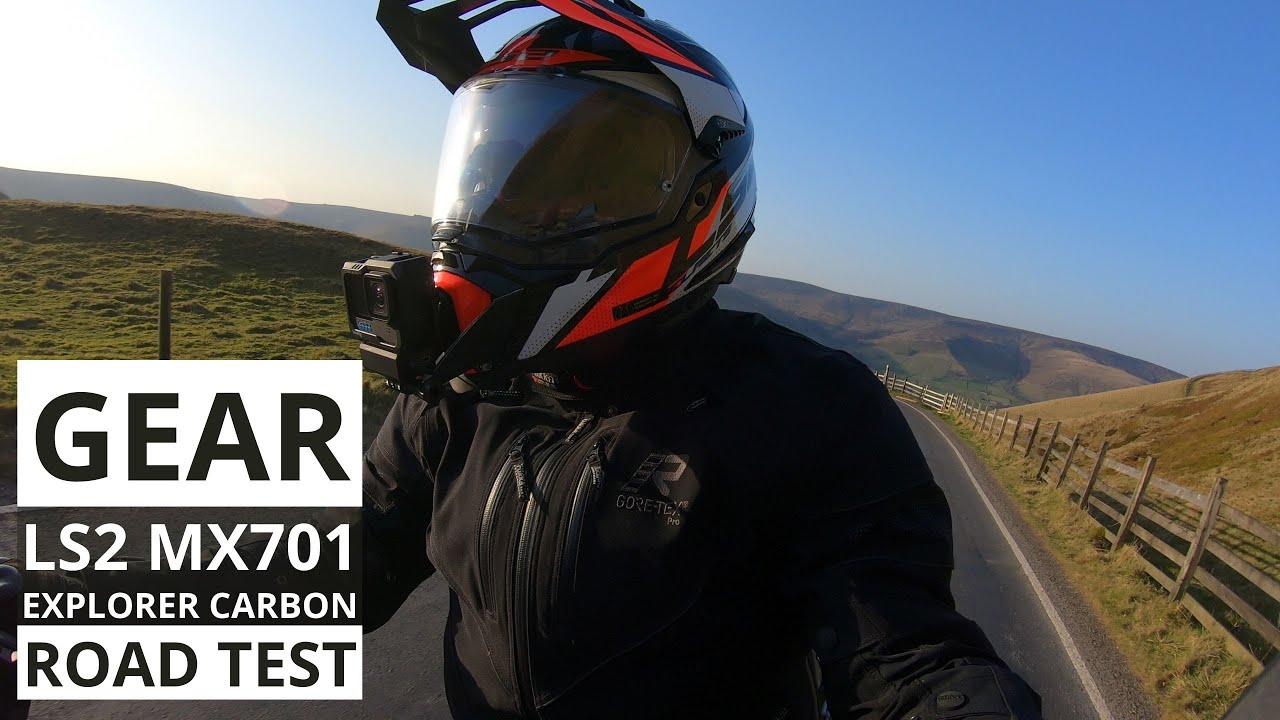 Gear: LS2 MX701 Explorer Carbon Road Test (Edale, Winnats, Castleton, Bradwell) 4K