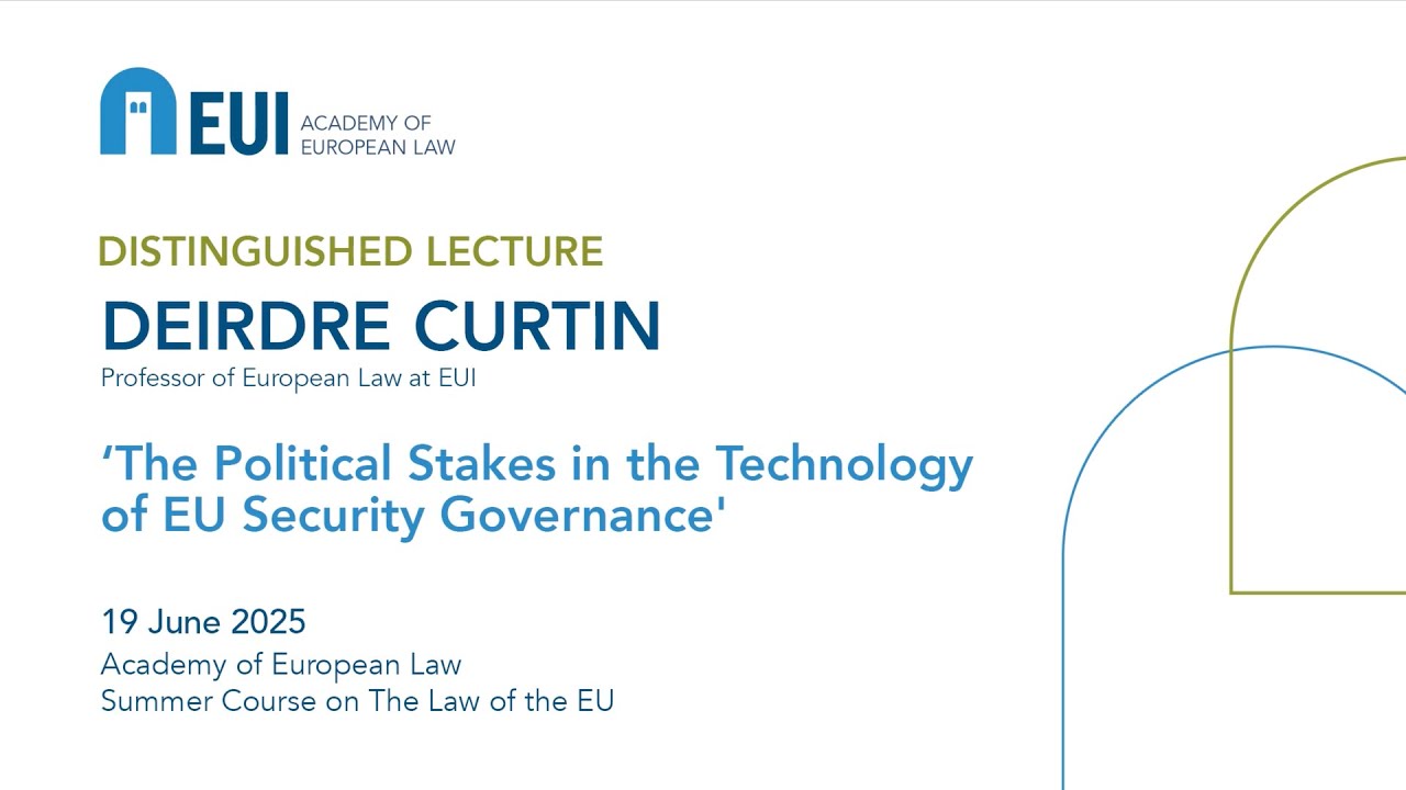 AEL Distinguished Lecture by Prof. Deirdre Curtin