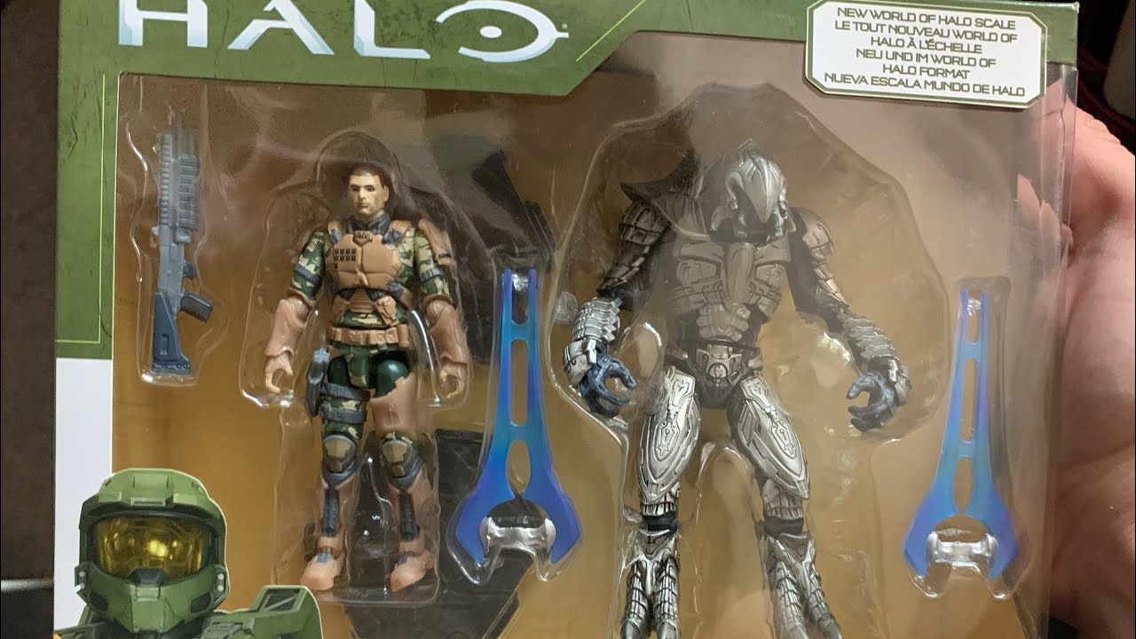 Arbiter Ripa Moramee and Sergeant Forge 2-Pack Jazwares World of Halo 3.75” scale Review