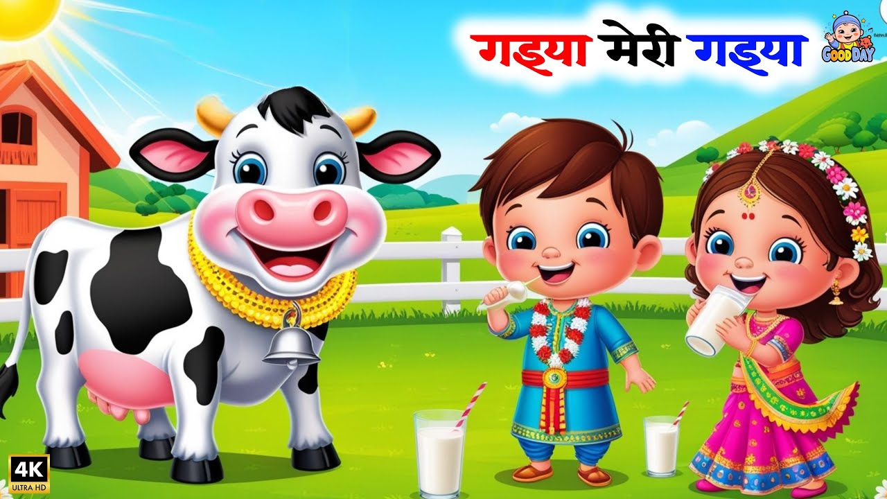 Gaiya Meri Gaiya | गइया मेरी गइया | Hindi Kids Song |  Kids Songs