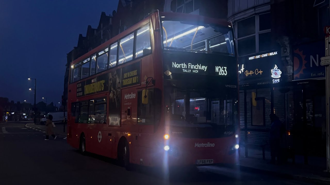 Full Route Visual | Route N263 | Moorgate, Finsbury Square to North Finchley | VMH2538 LF68PXP