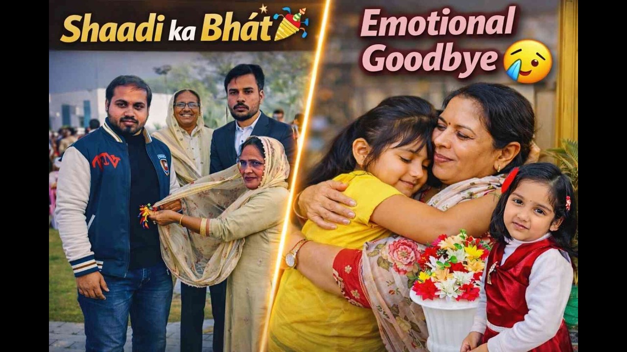 Shaadi ka Bhát 🎉 aur Shanvi ka Emotional Goodbye 😭 | Real Family Vlog