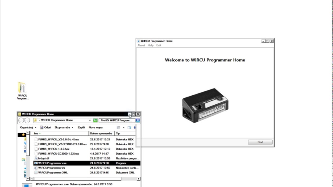 1.  Connect WiRCU to WiFi