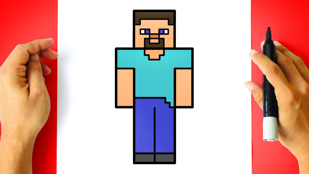 How to DRAW STEVE MINECRAFT
