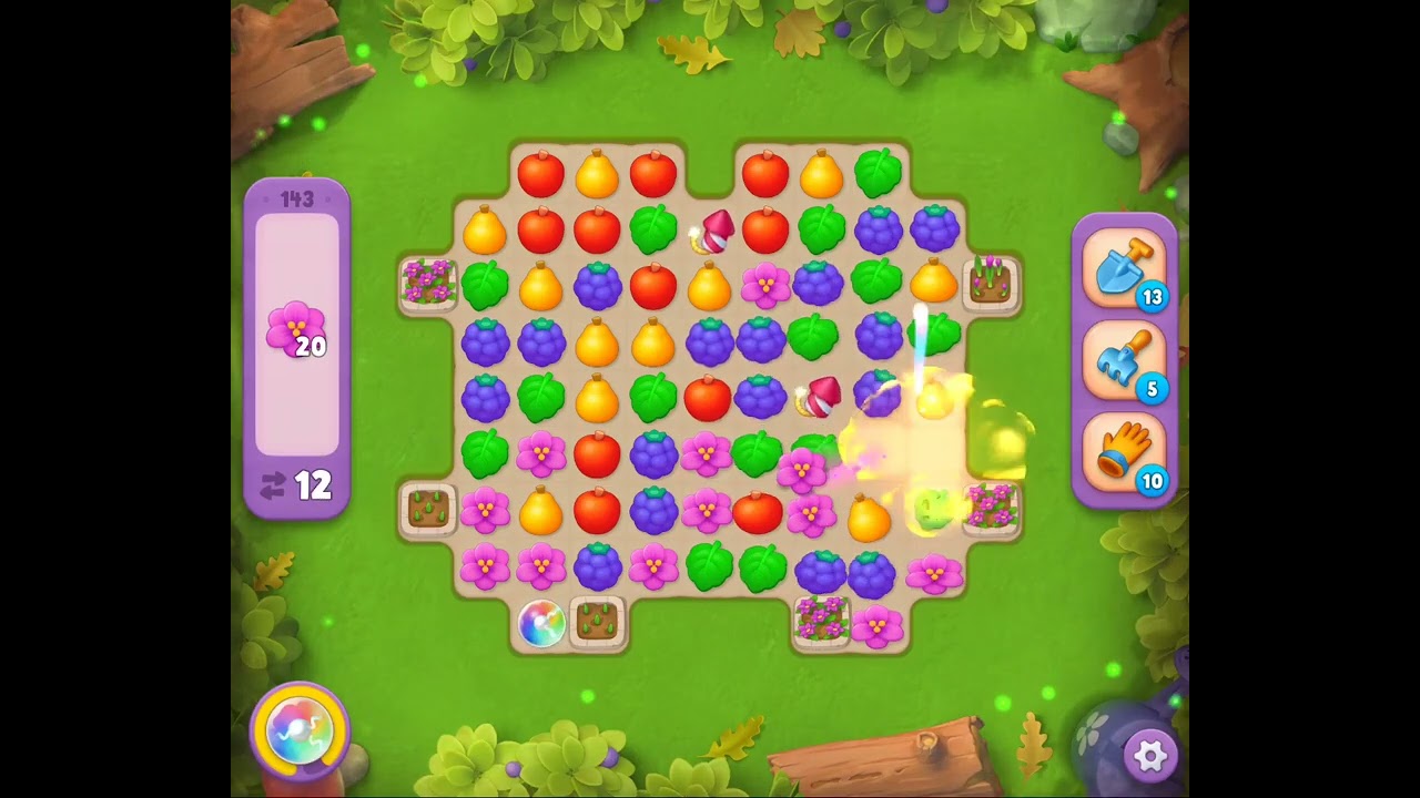 Gardenscapes Level 143 Completed