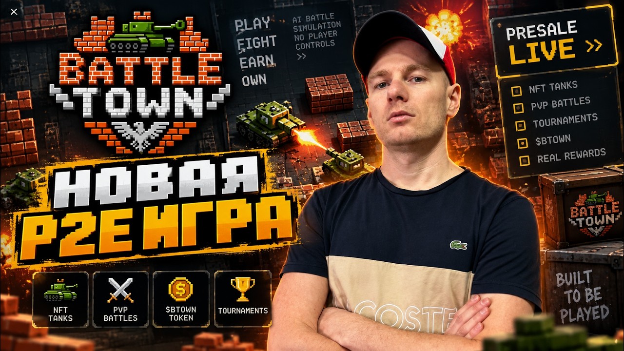 Battle Town: Новая Крипто Play 2 Earn! Игра До Релиза! Разбираю Пресейл