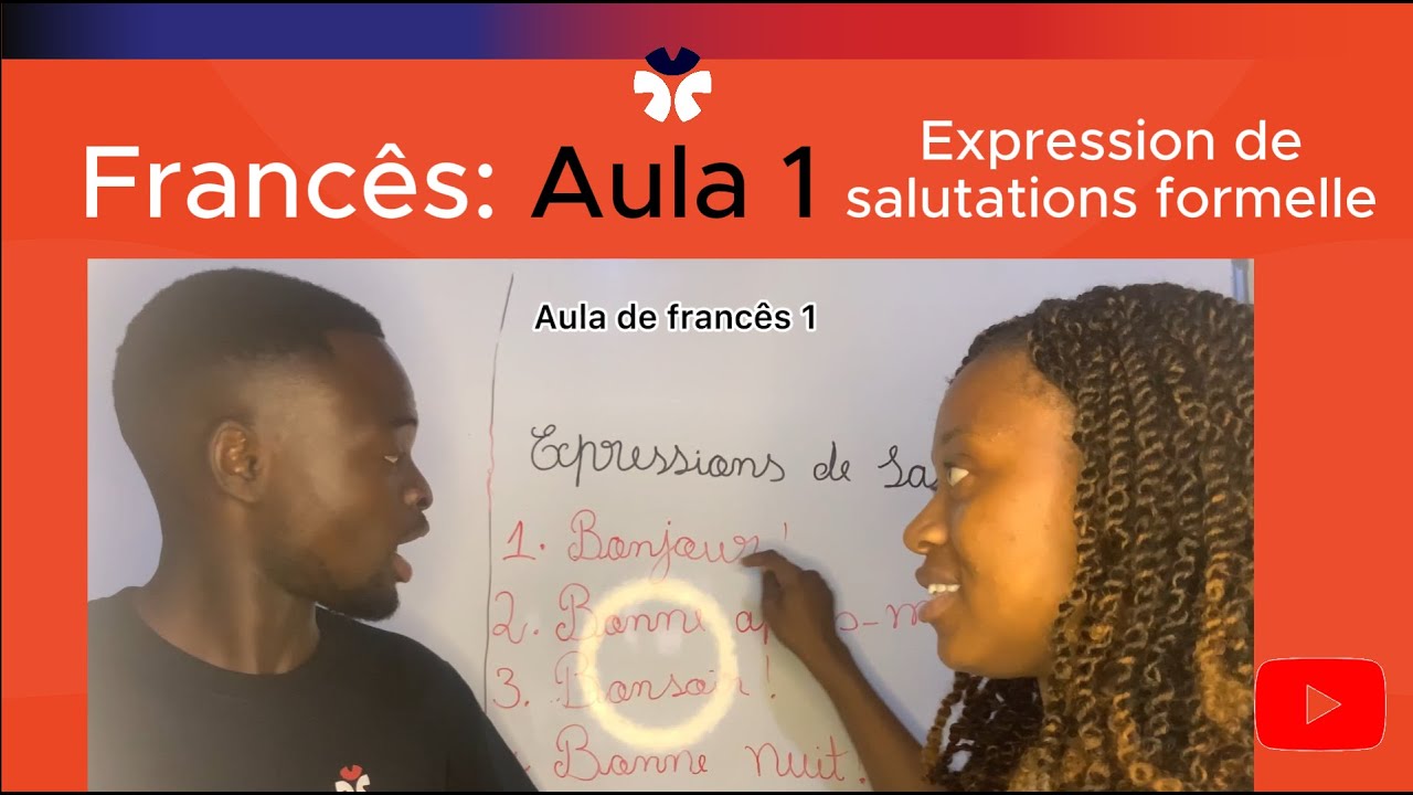 Elementos ou expressões de saudações formais na língua francesa
