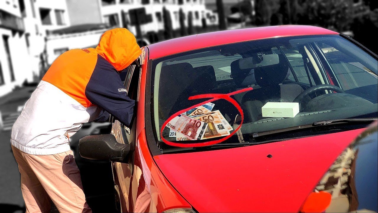 OUBLIER SON ARGENT DANS UNE VOITURE - Expérience Sociale