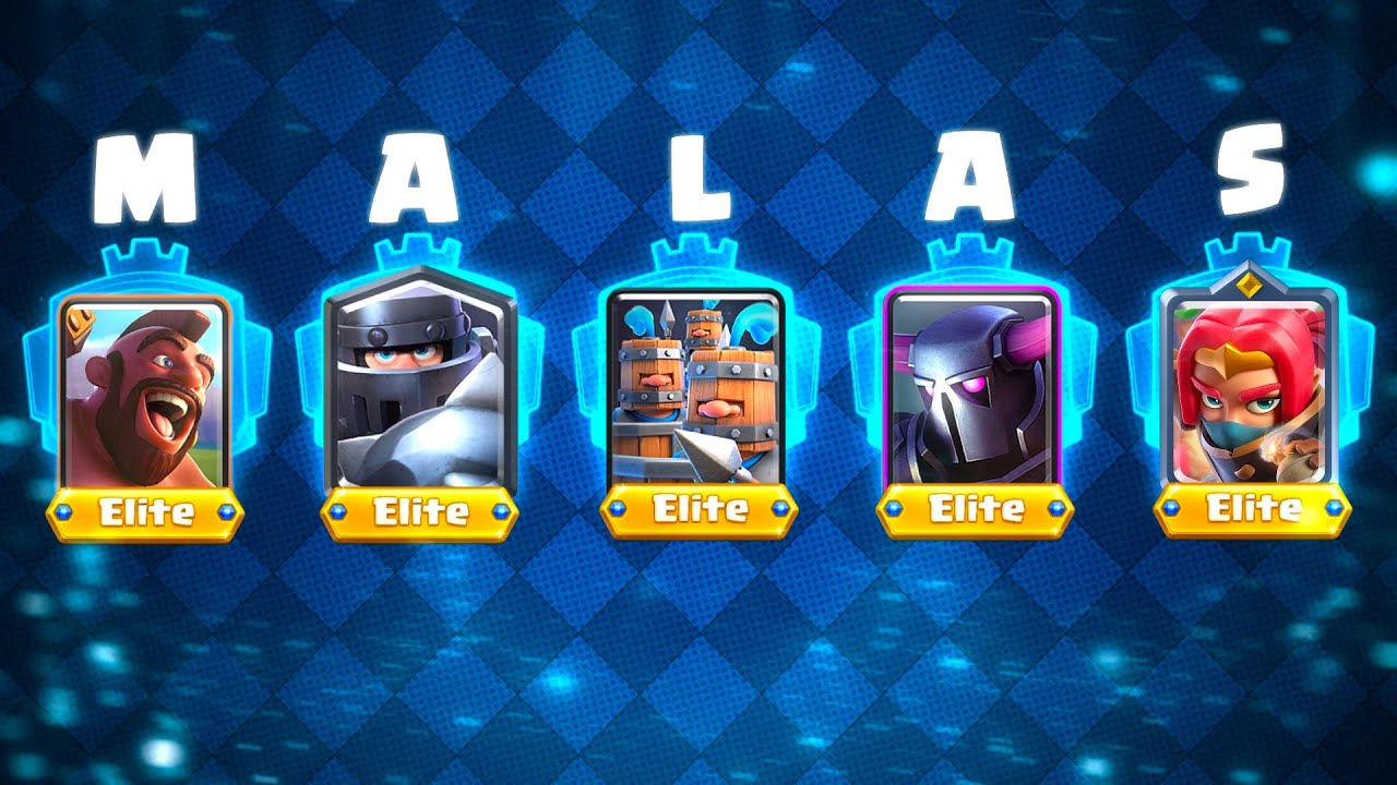 Las PEORES Cartas De Cada Rareza en Clash Royale