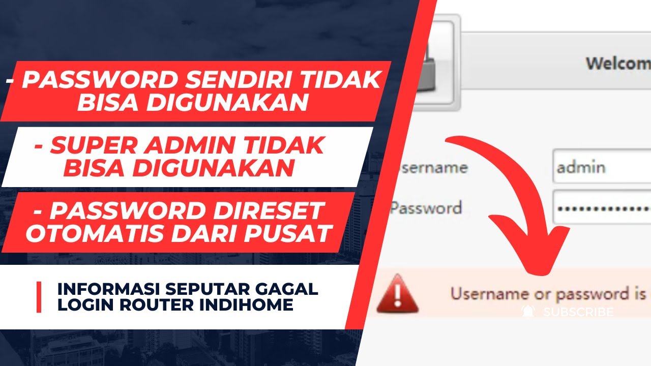 CARA MENGATASI GAGAL LOGIN SUPER ADMIN PADA ROUTER INDIHOME (ZTE, HUAWEI, FIBERHOME)