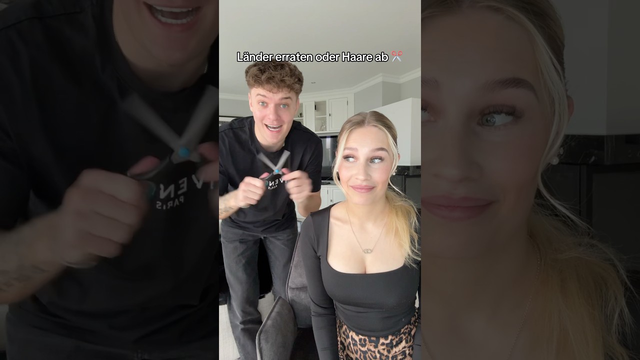 Ich schneide ihre Haare ab 😱 #comedy #funny #couple #prank #trendingonshorts