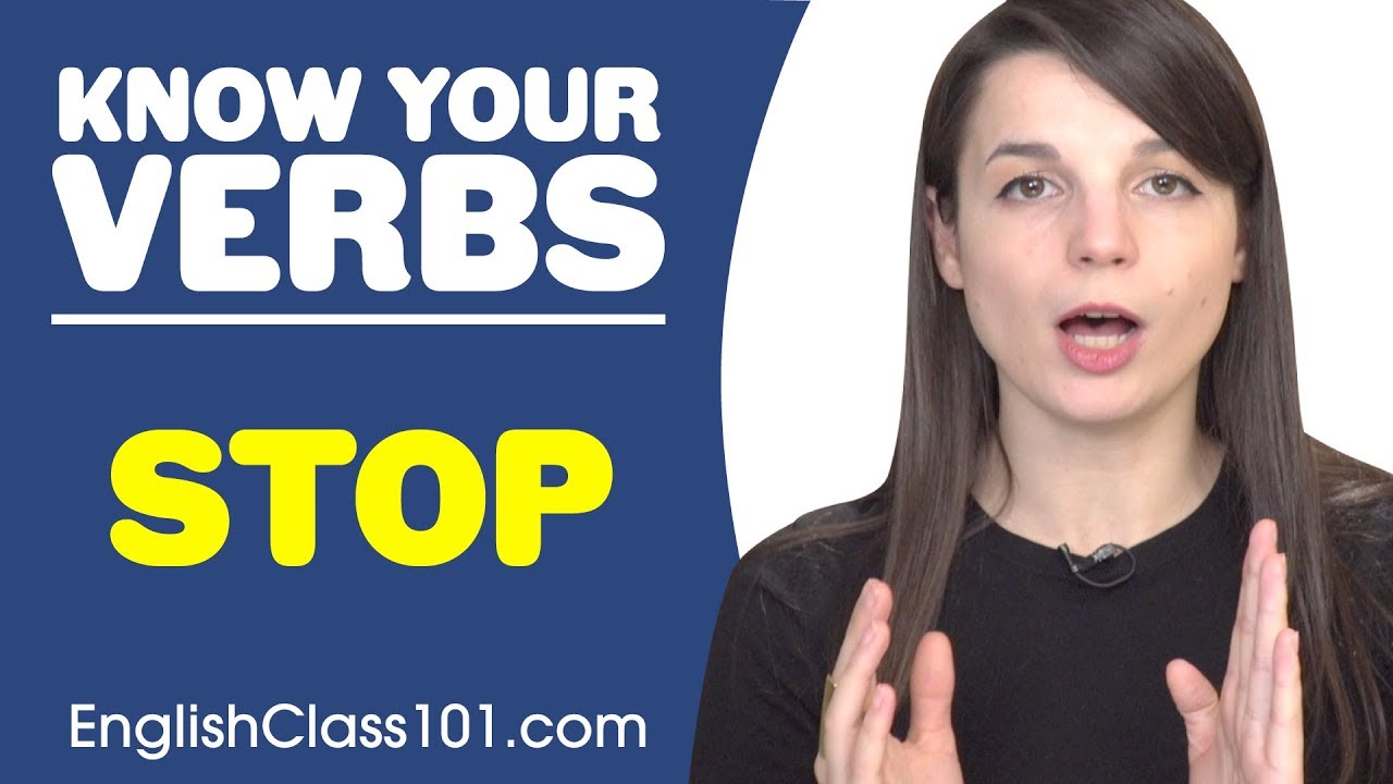 STOP - Basic Verbs - Learn English Grammar