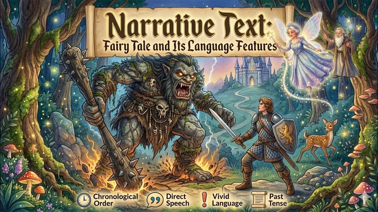 Penjelasan “Narrative Text: Fairy Tale and Its Language Features” by Morin, Novi, Chika