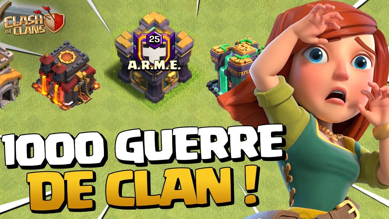 MON CLAN FAIT SA 1000ème GUERRE SUR CLASH OF CLANS !