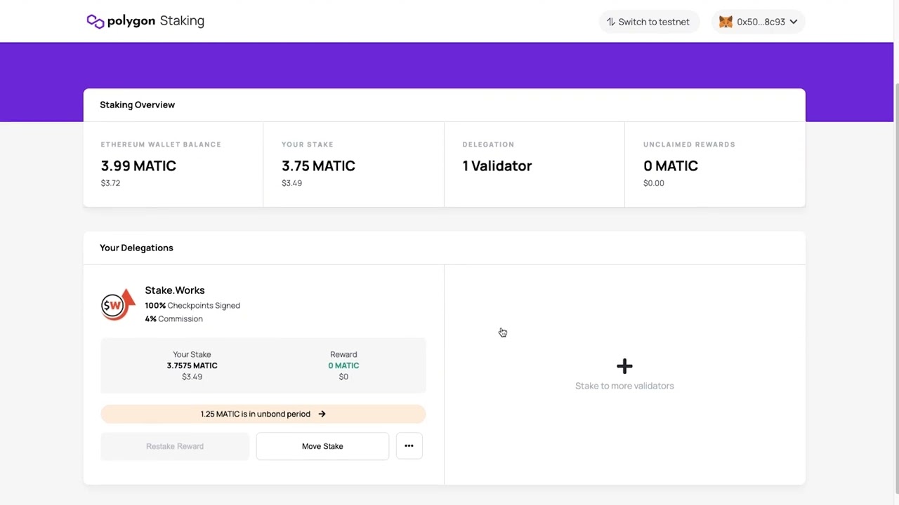 Move Stake Polygon Wallet