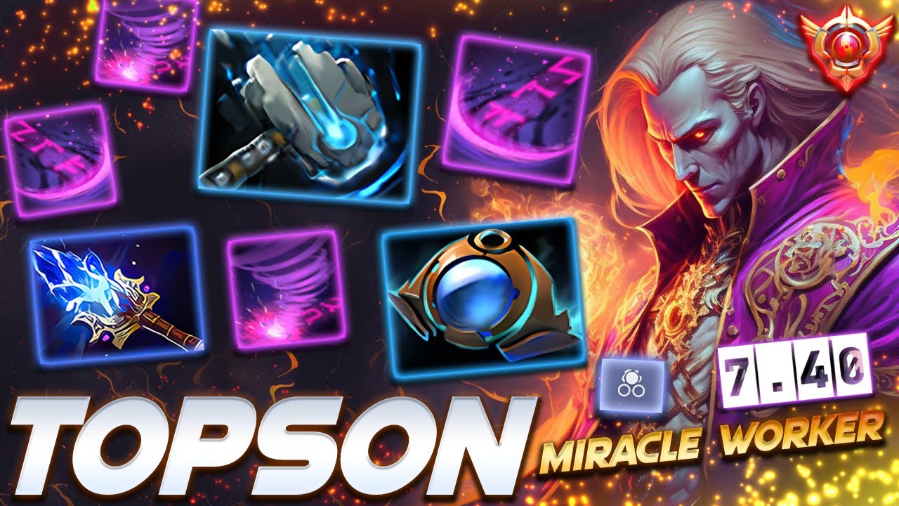 TOPSON INVOKER 7.40 - Dota 2 Pro Gameplay [Watch & Learn]